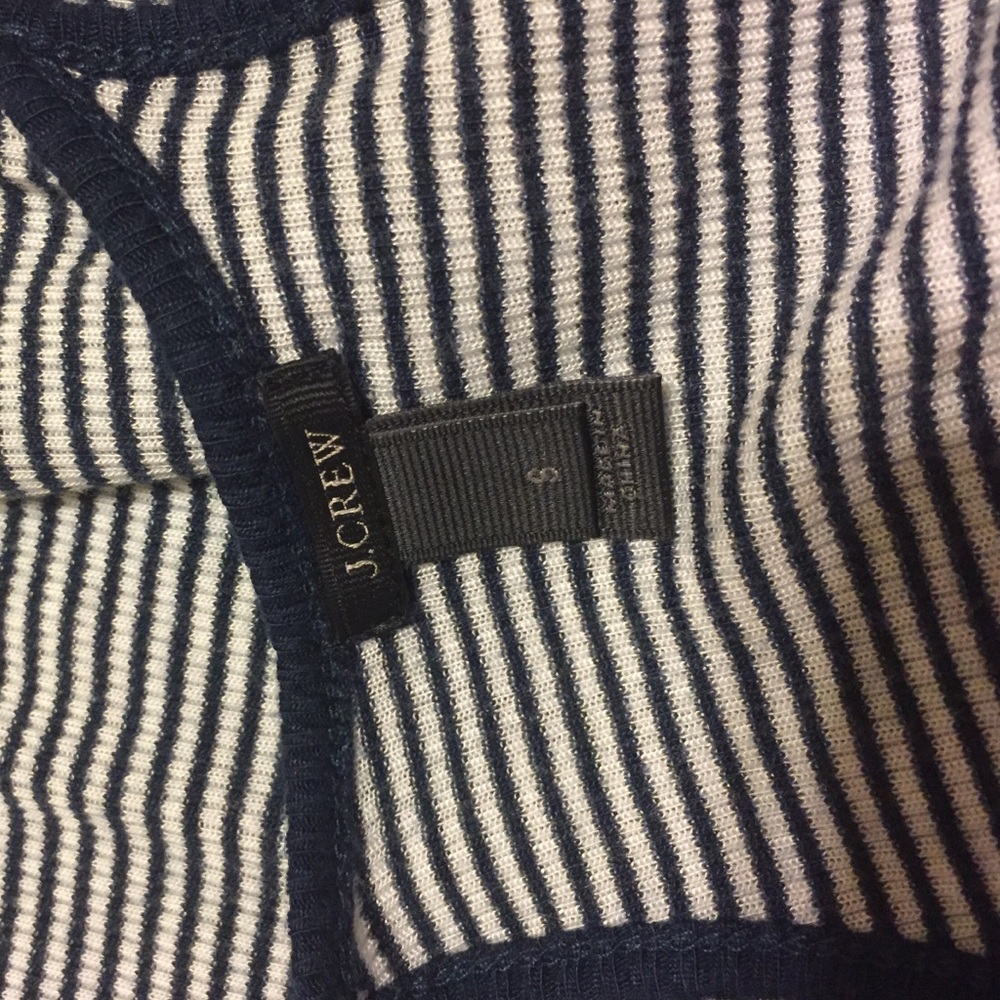 J. Crew Striped Tank Top in Navy and White ๐ - Picture 4 of 4